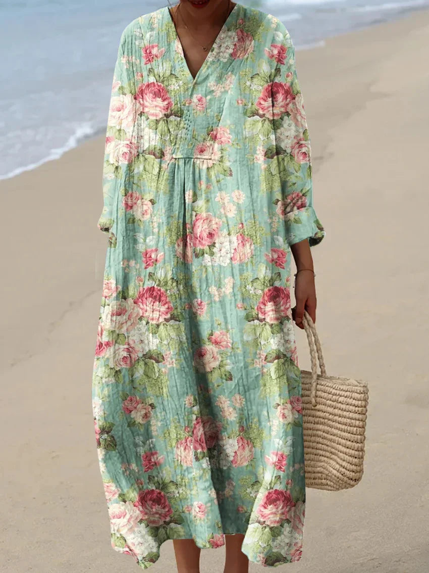 Rose-Inspired BOHO Summer Dress