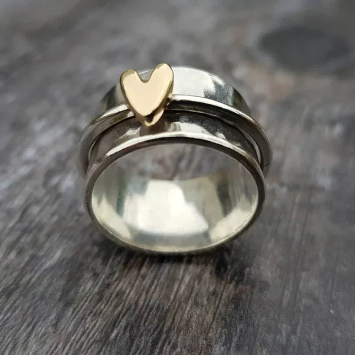 Antique Silver Heart Ring