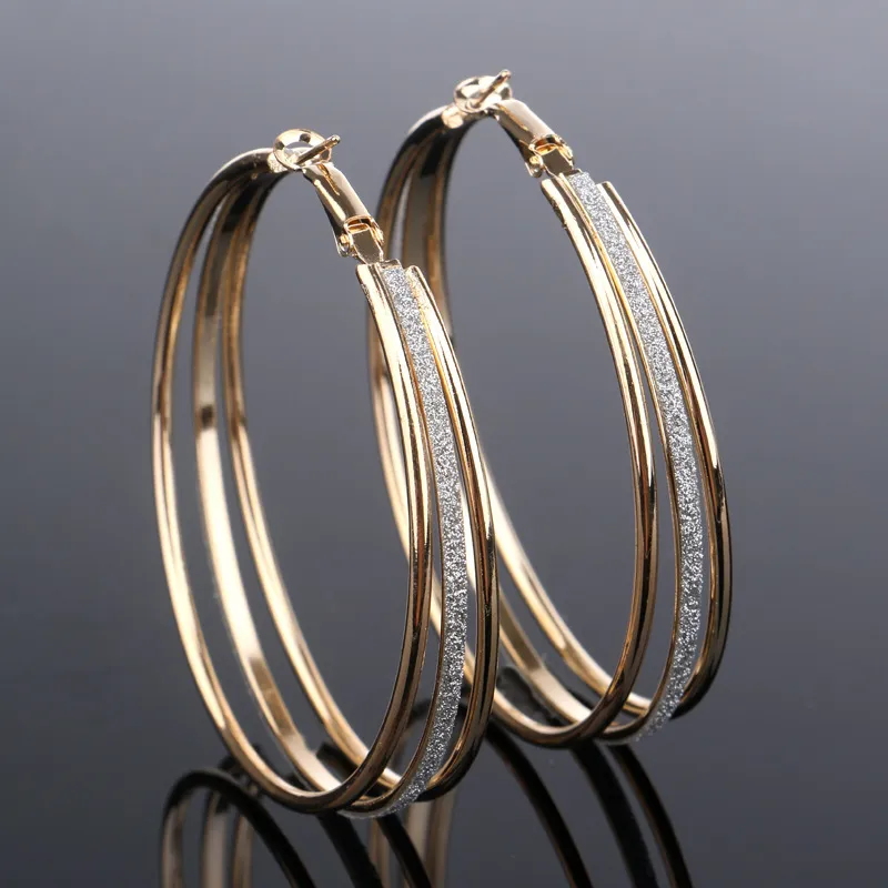 Classic Vintage Gold Hoop Earrings