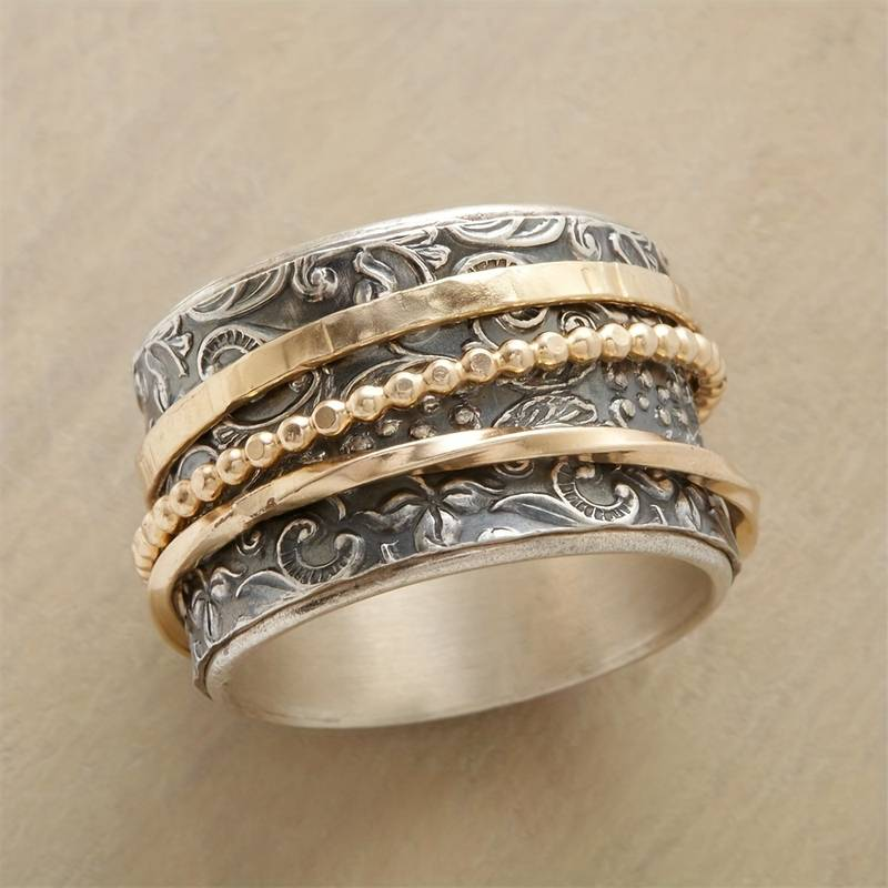 Classic Gold and Silver Vintage Ring