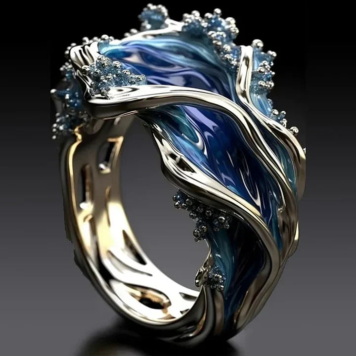 Retro Curved Gold Ring