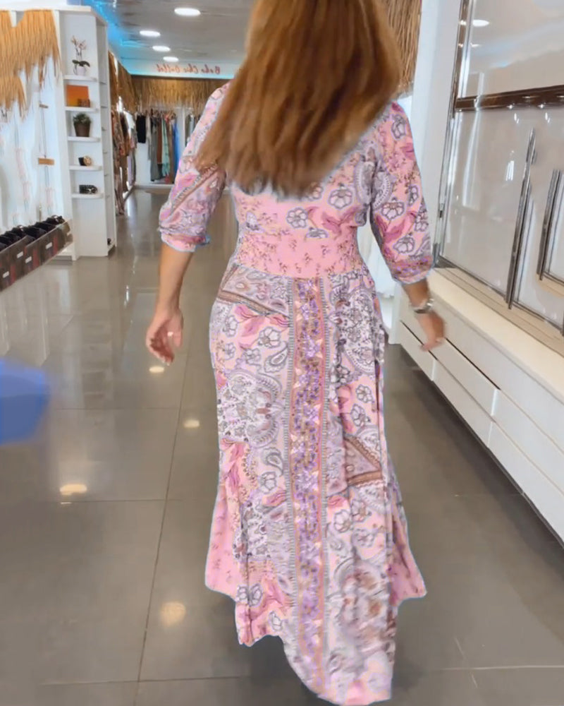 Regan - V-Neck Long Dress