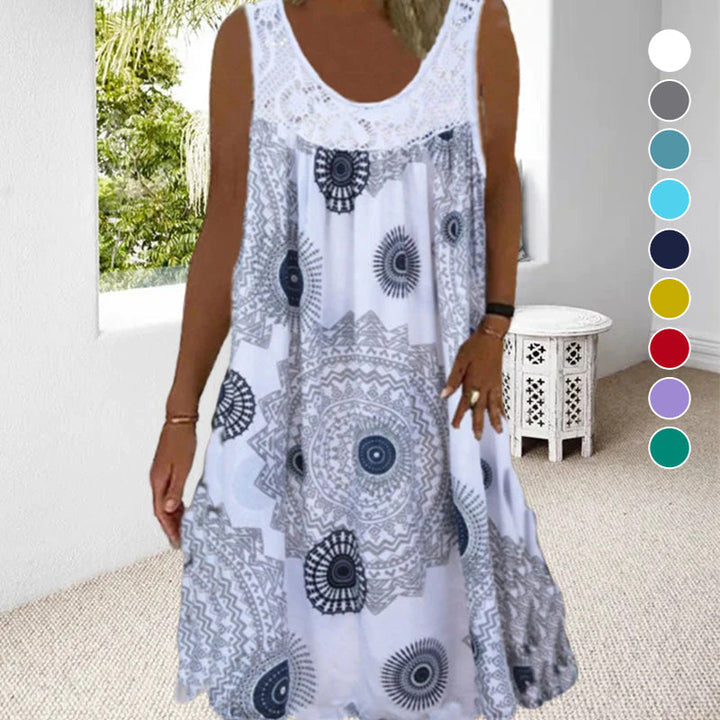 Paduch – Printed Sleeveless Summer Dress for Casual Wear