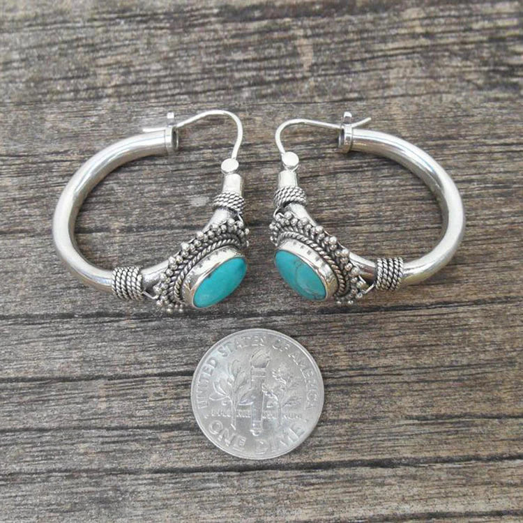 Retro Turquoise-Inspired Earrings