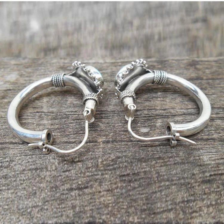 Retro Turquoise-Inspired Earrings