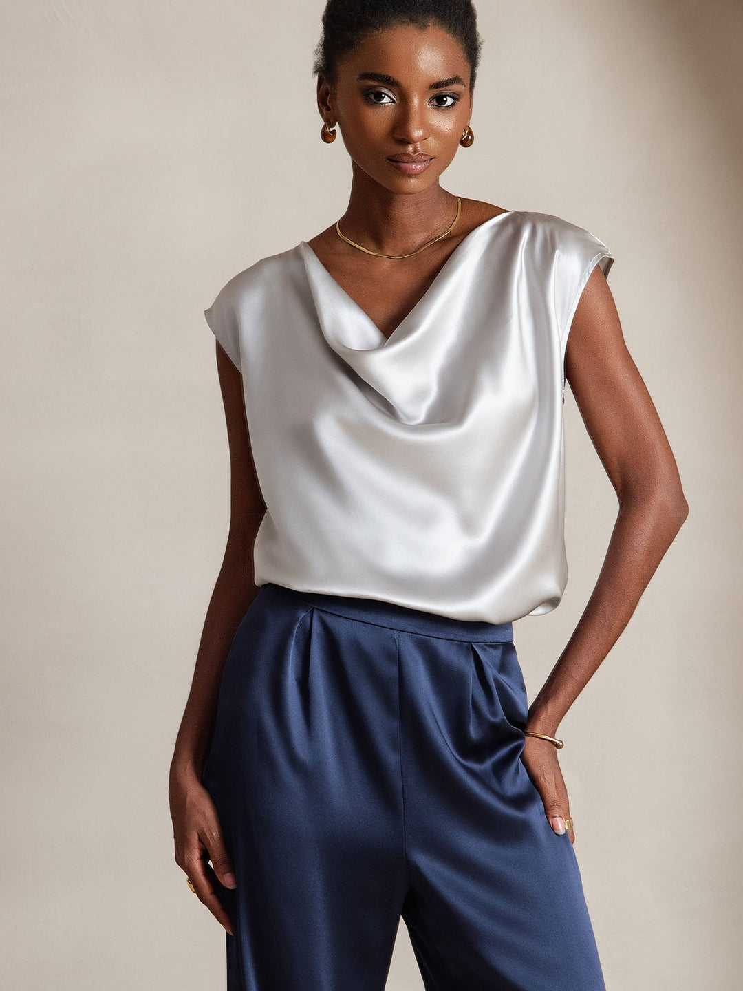 19 Momme Relaxed Silk Wide-Leg Trousers
