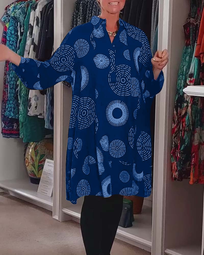 Sheryl | Stylish Geometric Wrap Dress