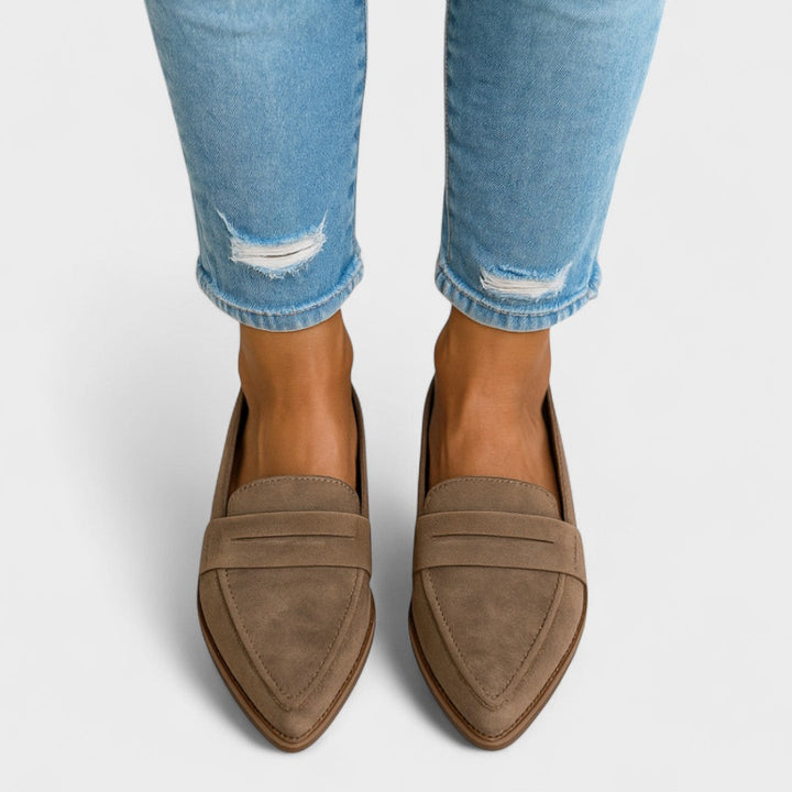 CARINA | Mokka suede ankle boots