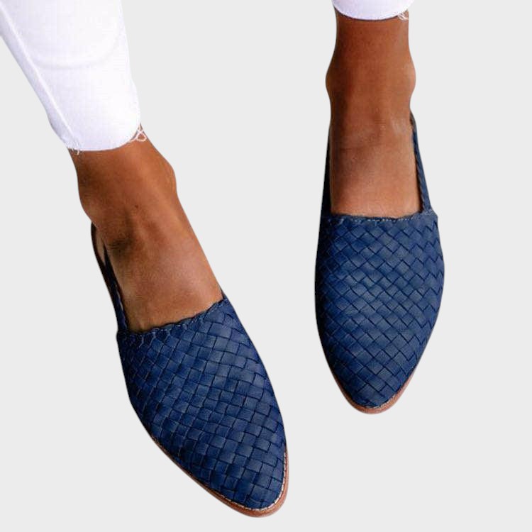 Thyra | Comfortable Woven Slingback Flats
