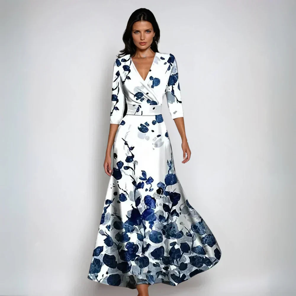 Emily | A-Line Floral Robe
