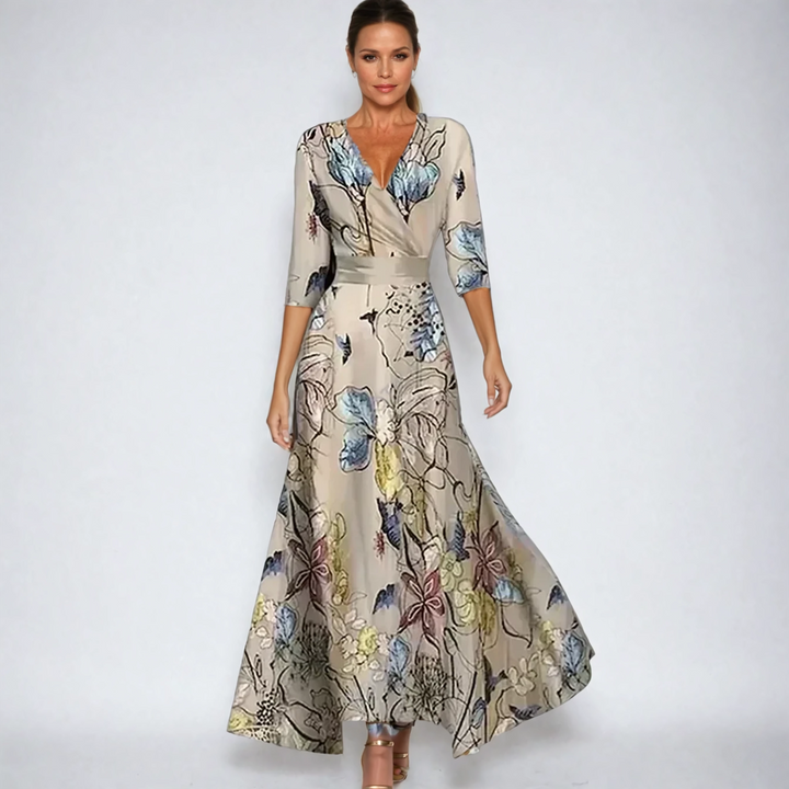 Emily | A-Line Floral Robe