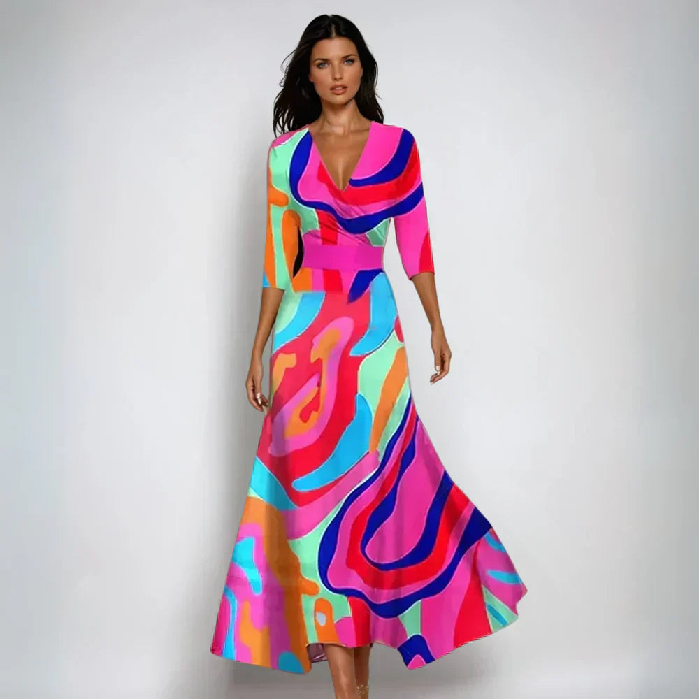 Emily | A-Line Floral Robe