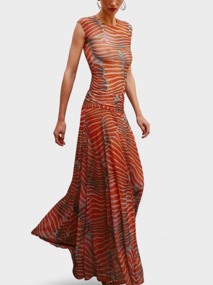 EBBA | Wavy Glowing Mesh Bodysuit