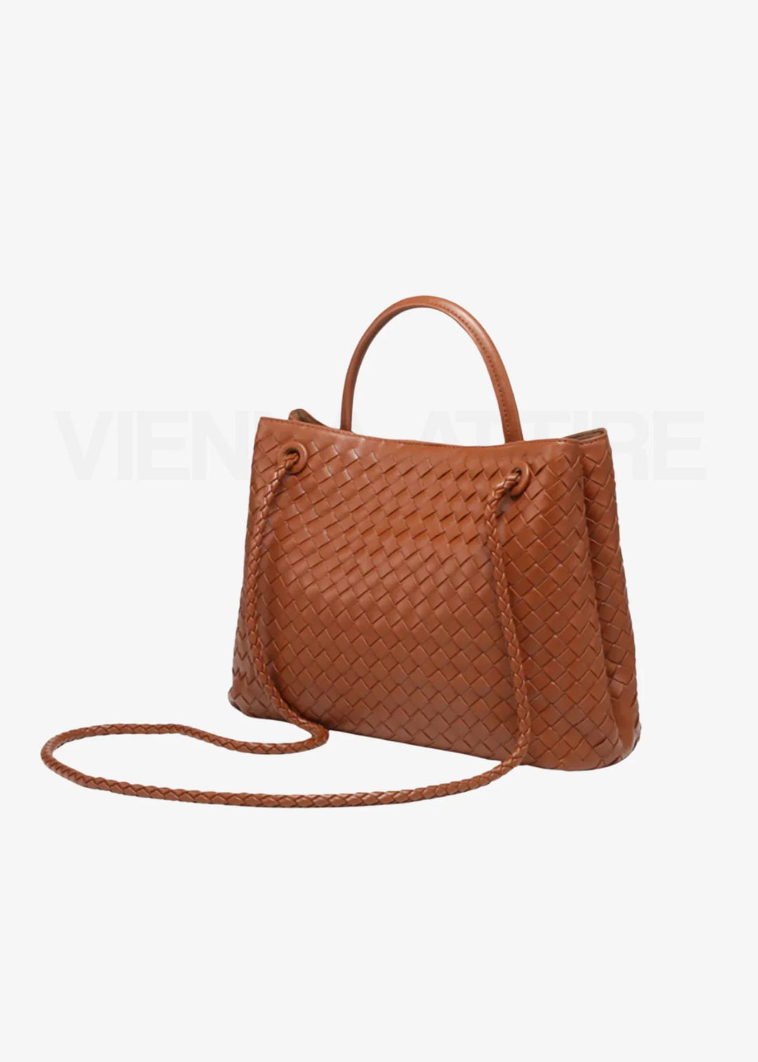 Sabine Large Bag – Large Woven Shoulder Bag with Laptop Compartment