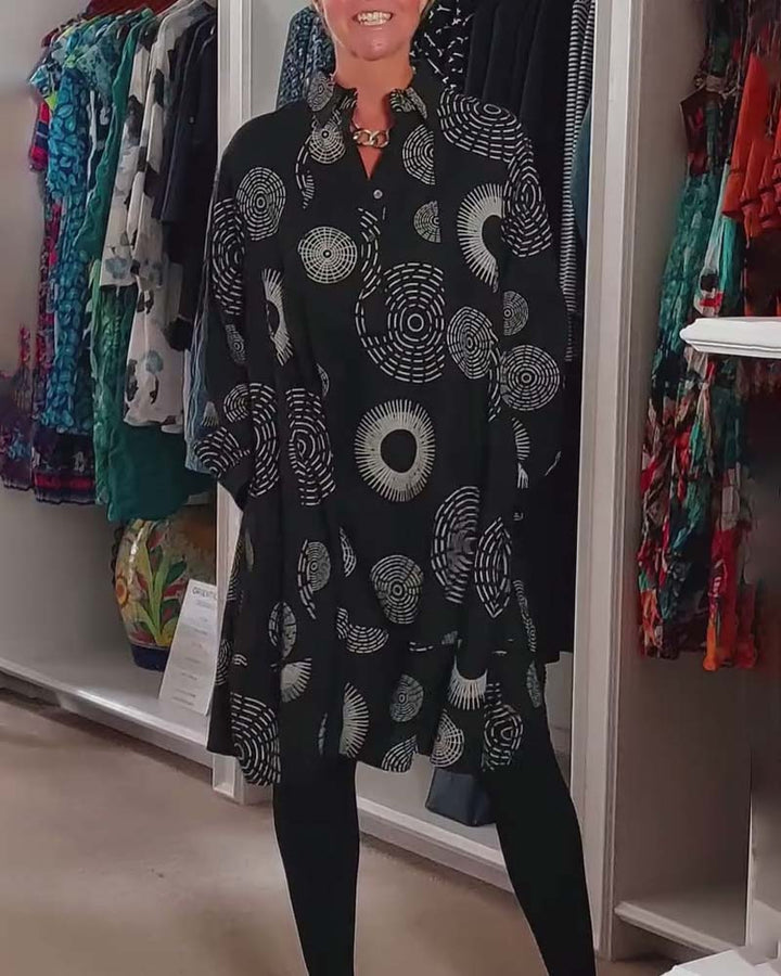 Sheryl | Stylish Geometric Wrap Dress