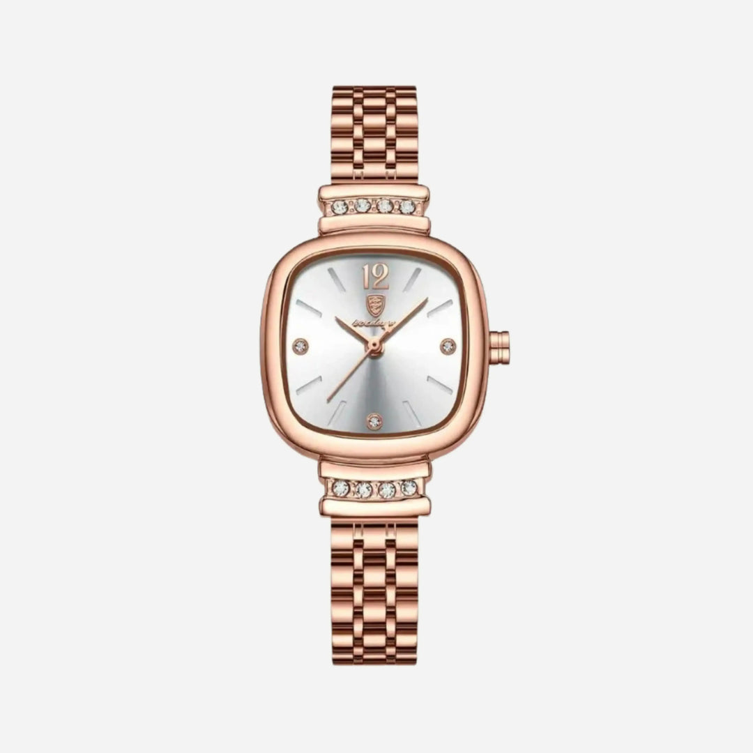 Livia™ | Stylish Vintage-Inspired Watch with Faux Leather Band