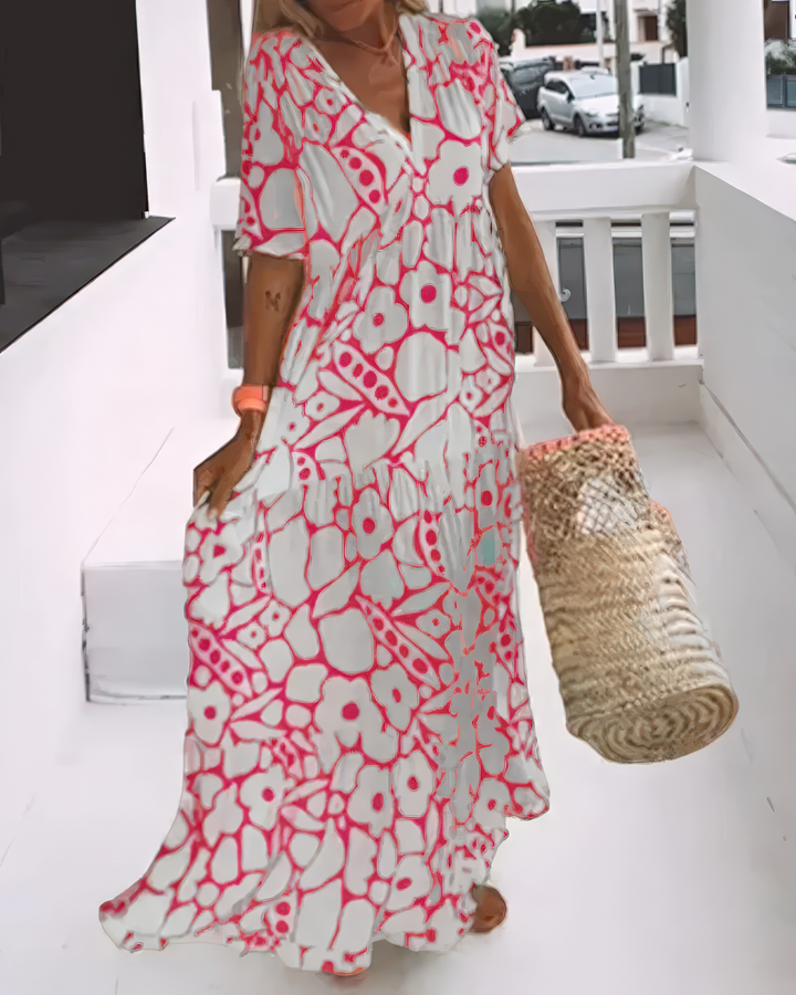 ZOÉ™ | Printed V-Neck Light Dress