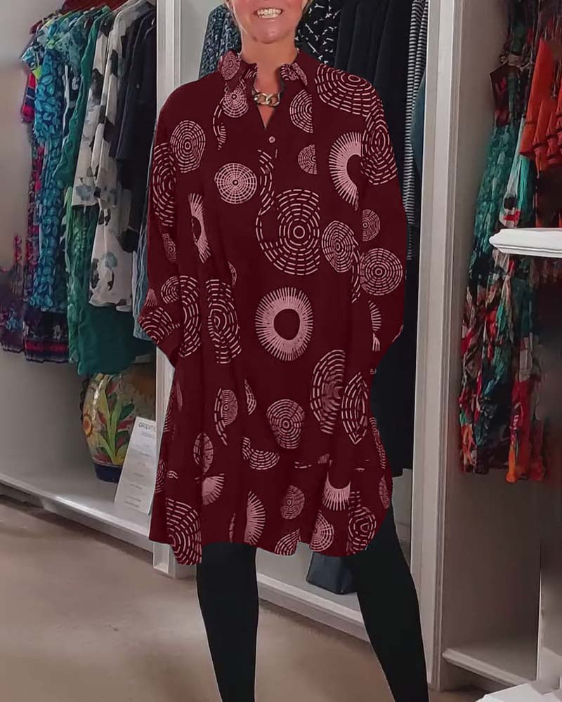 Sheryl | Stylish Geometric Wrap Dress