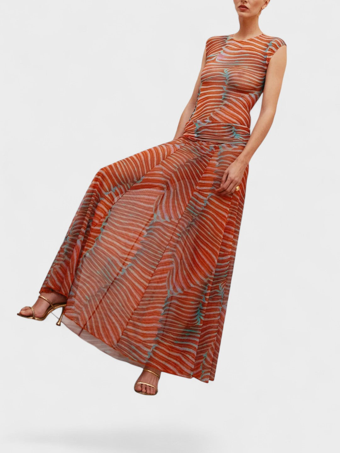 EBBA | Wavy Glowing Mesh Bodysuit