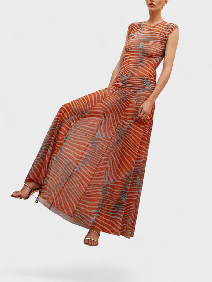 EBBA | Wavy Glowing Mesh Bodysuit