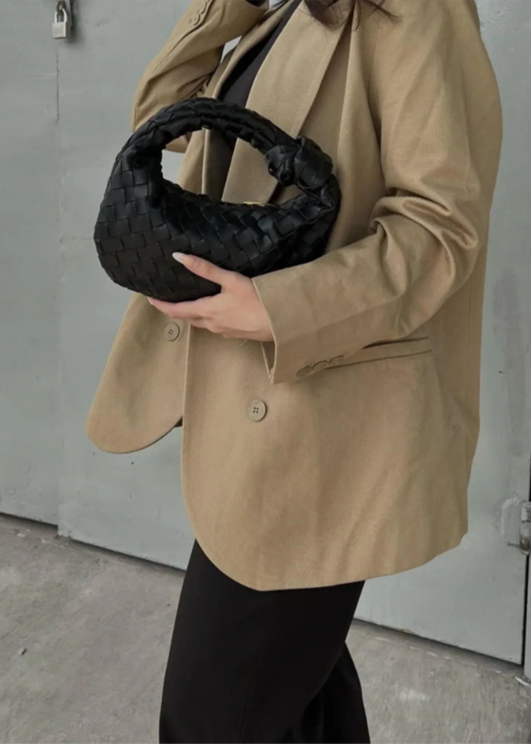 Ava Mini – Round Handle Bag with Braided Design