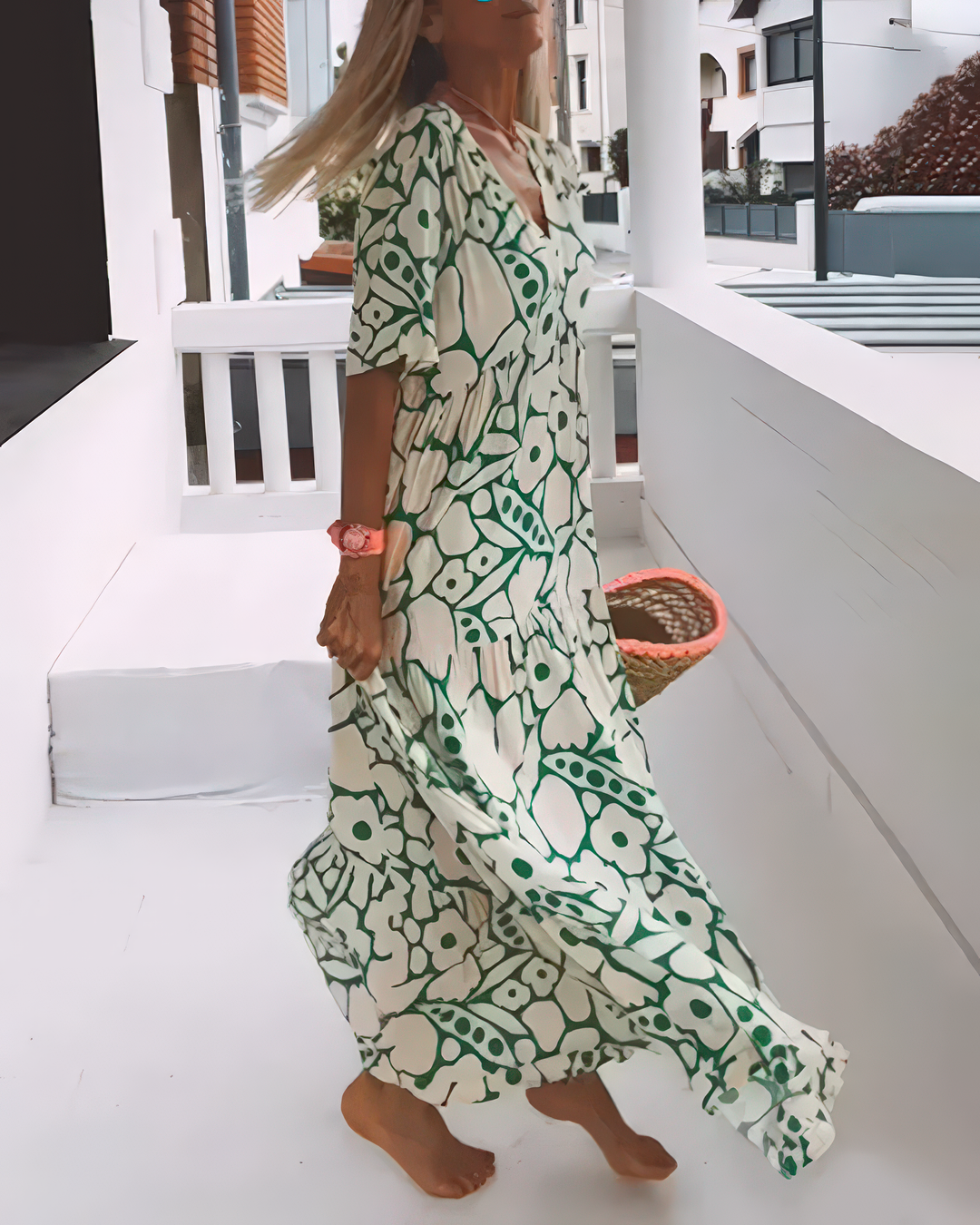 ZOÉ™ | Printed V-Neck Light Dress