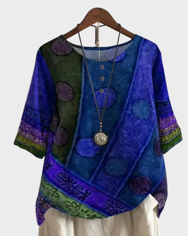 ANDREA | Bohemian-colored top