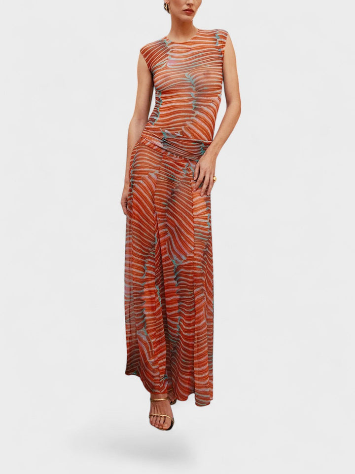 EBBA | Wavy Glowing Mesh Bodysuit