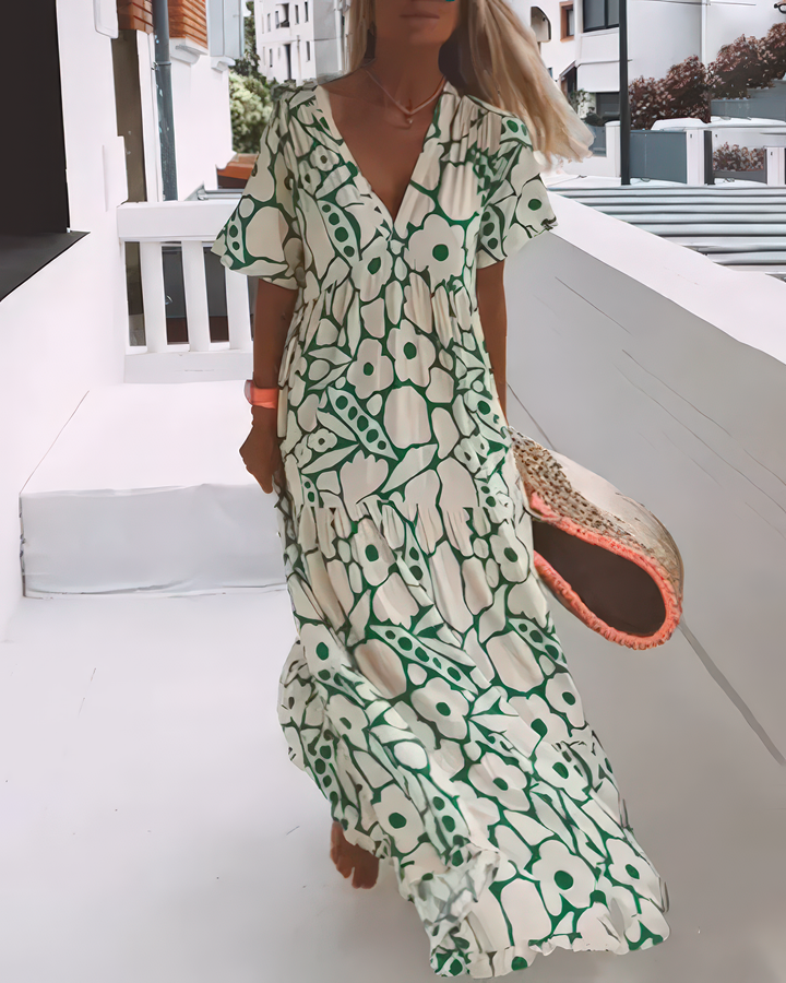 ZOÉ™ | Printed V-Neck Light Dress