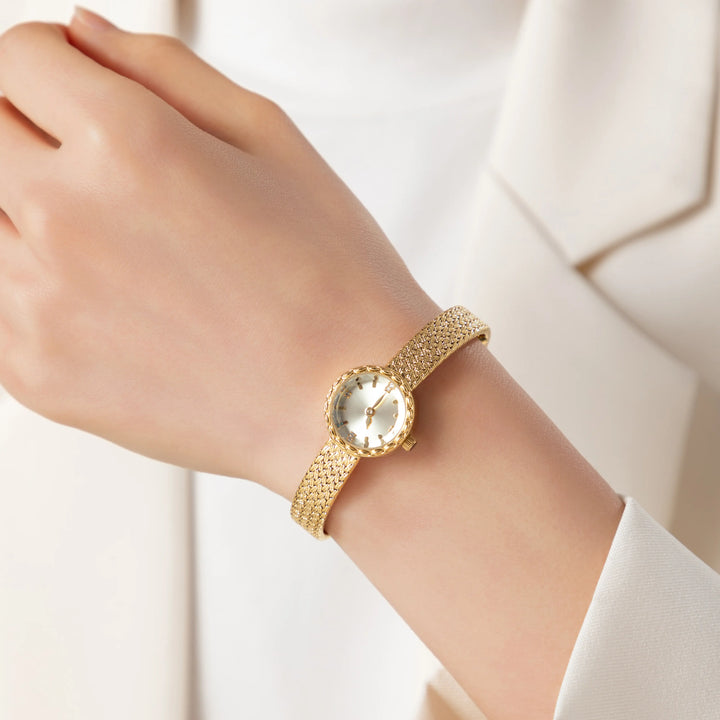 Tyla™ | Sophisticated Gold Round Dial Watch