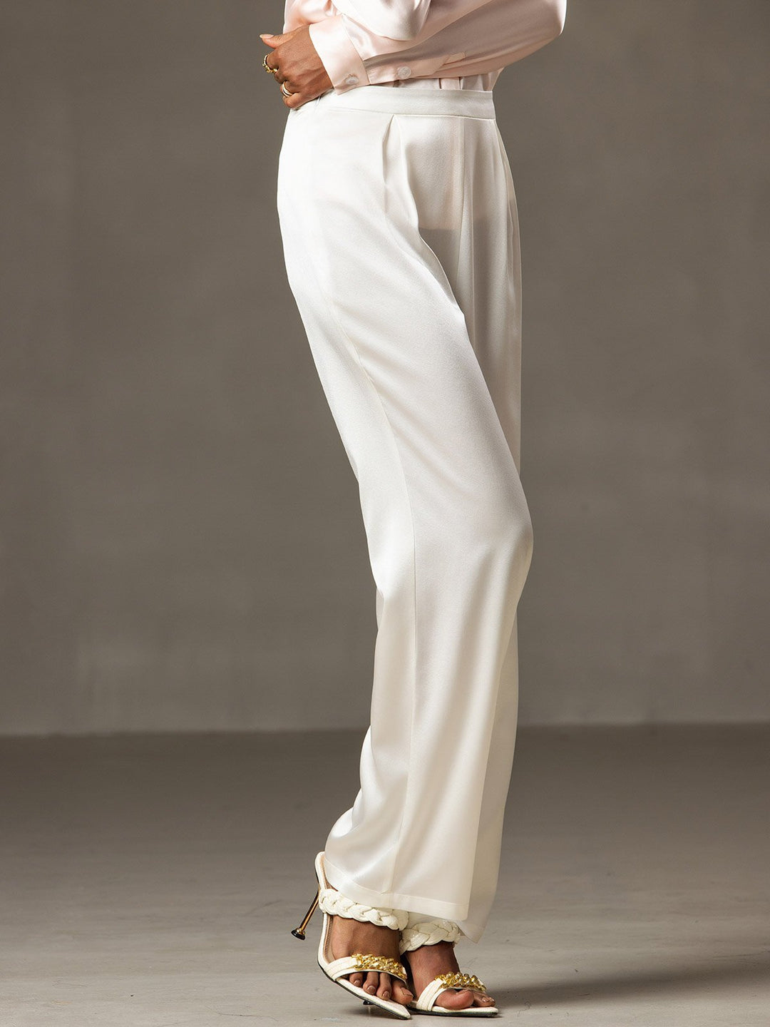 19 Momme Relaxed Silk Wide-Leg Trousers