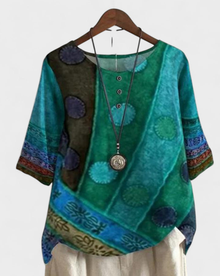 ANDREA | Bohemian-colored top