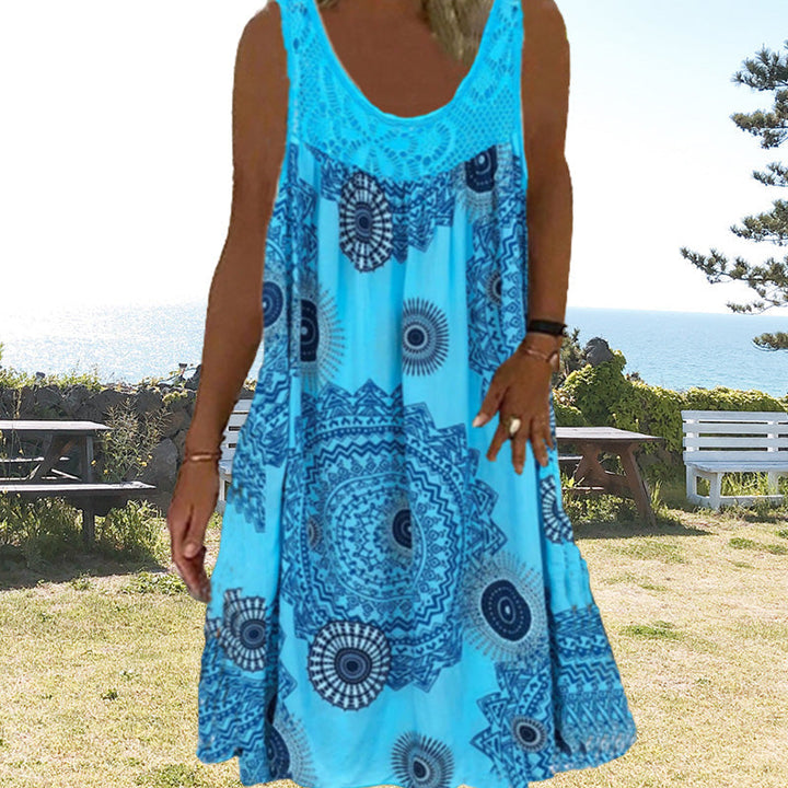 Paduch – Printed Sleeveless Summer Dress for Casual Wear