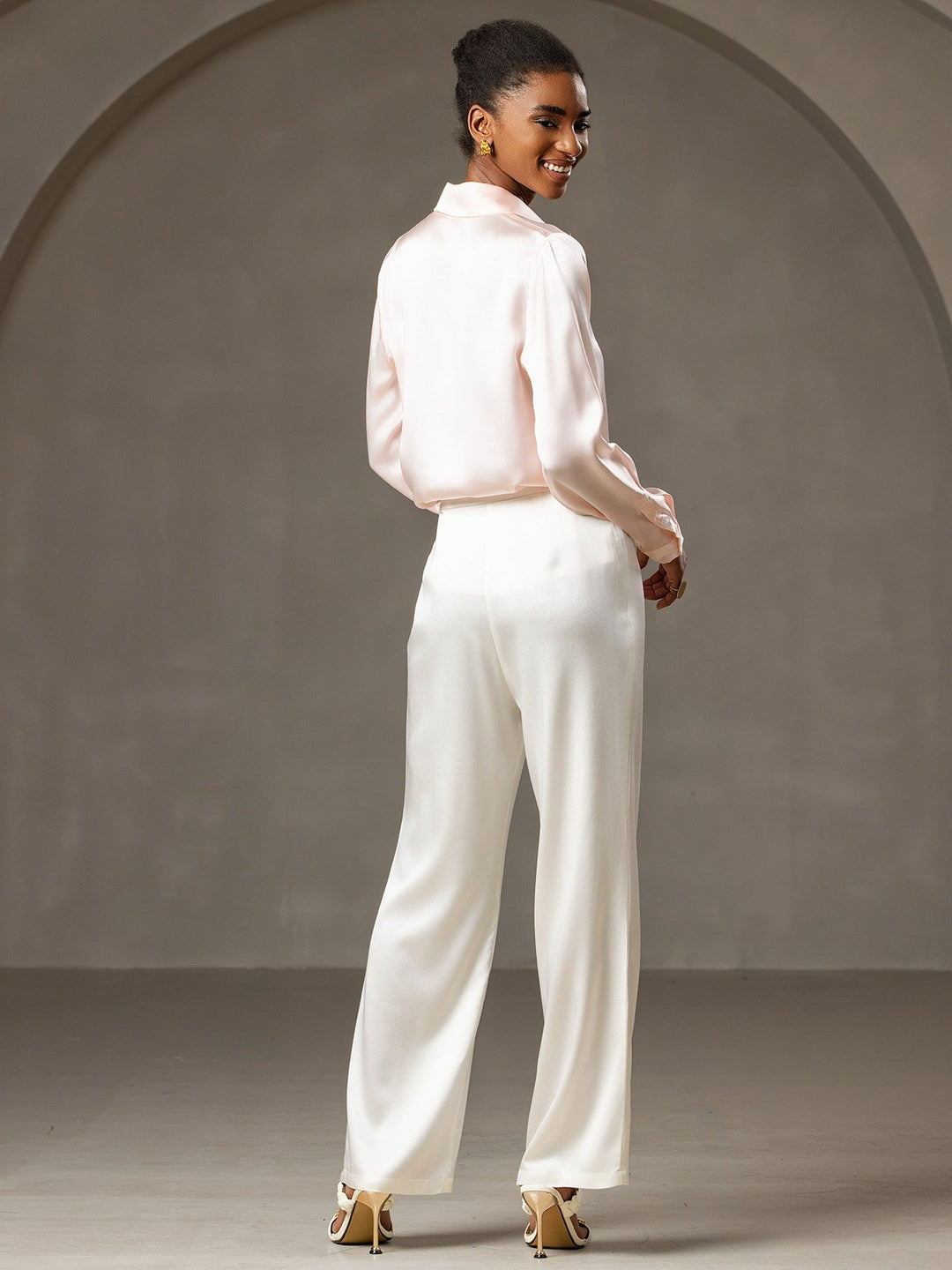 19 Momme Relaxed Silk Wide-Leg Trousers