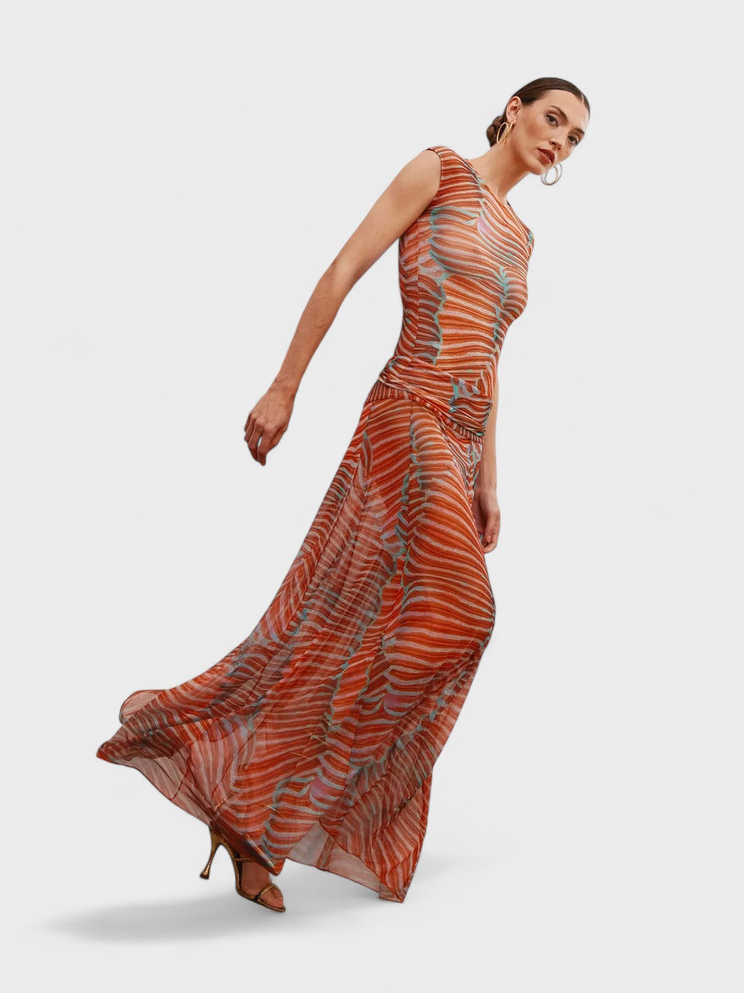 EBBA | Wavy Glowing Mesh Bodysuit