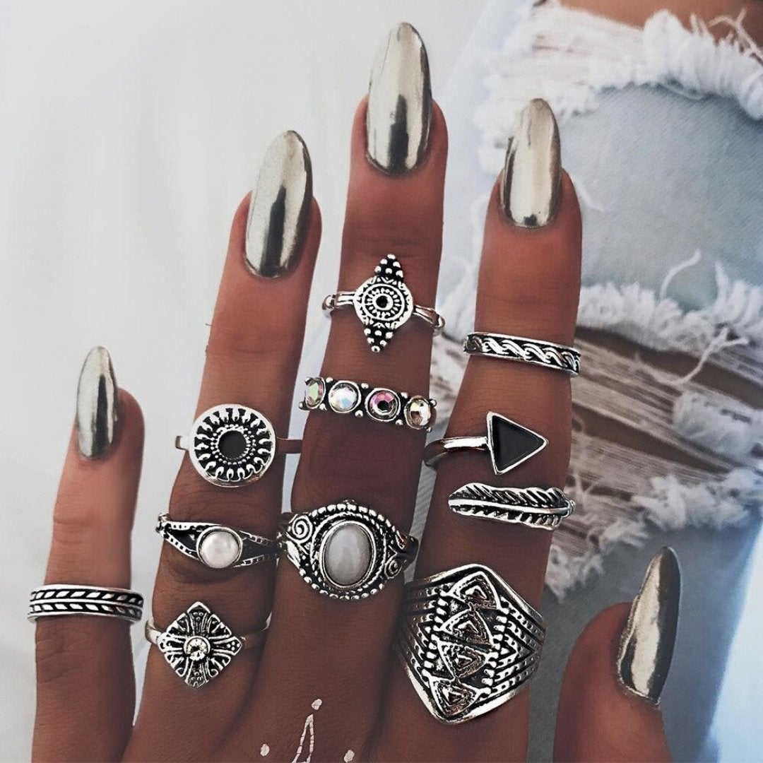 Distinctive Packaging Featuring 8 to 12 Rings
