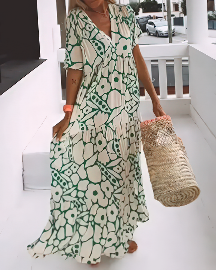 ZOÉ™ | Printed V-Neck Light Dress