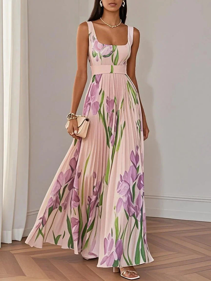 Liviana | Elegant Pleated Maxi Dress