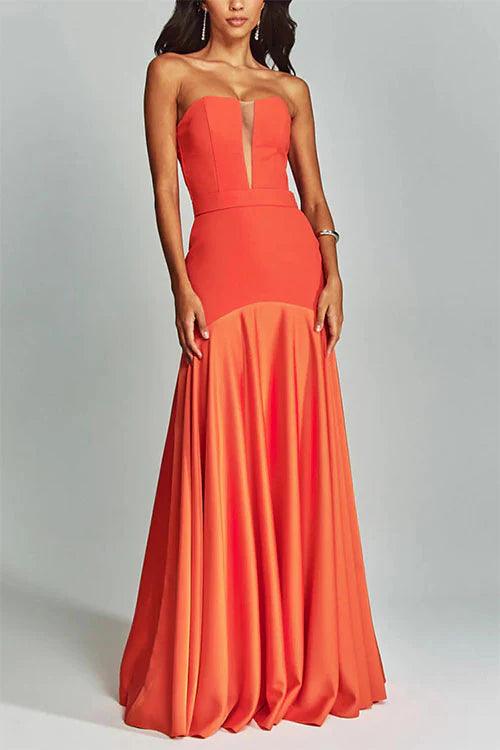 3 Colors Sleeveless Dress With Chest Wrap