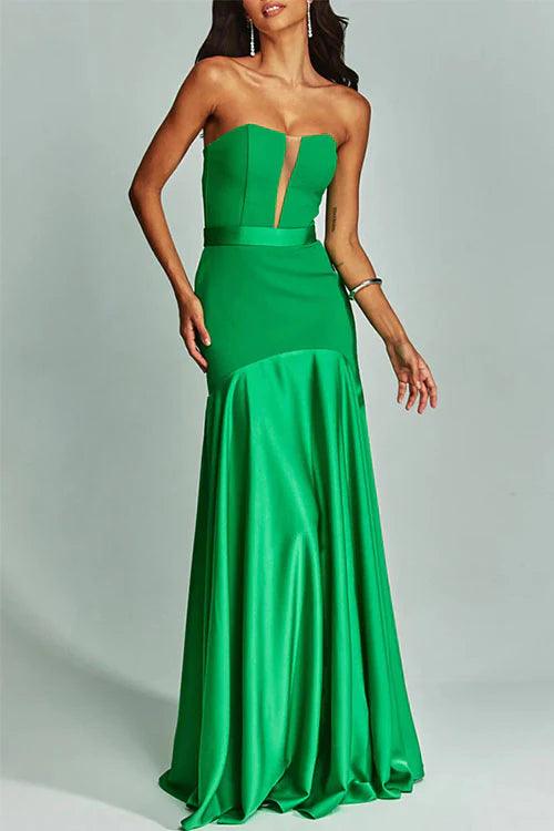 3 Colors Sleeveless Dress With Chest Wrap