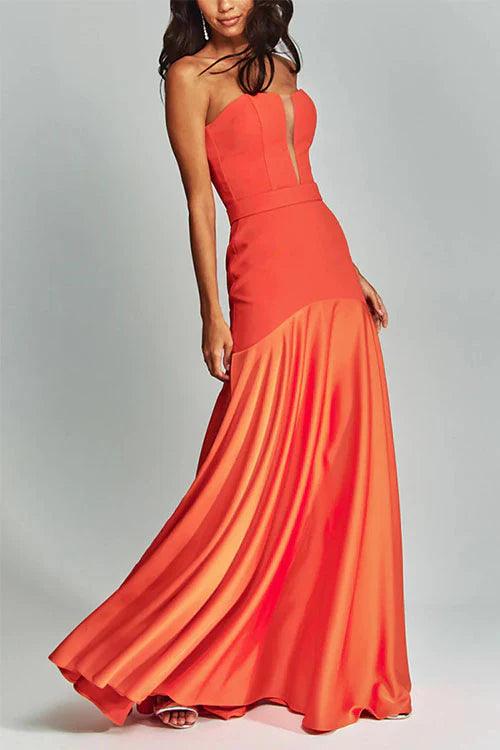 3 Colors Sleeveless Dress With Chest Wrap