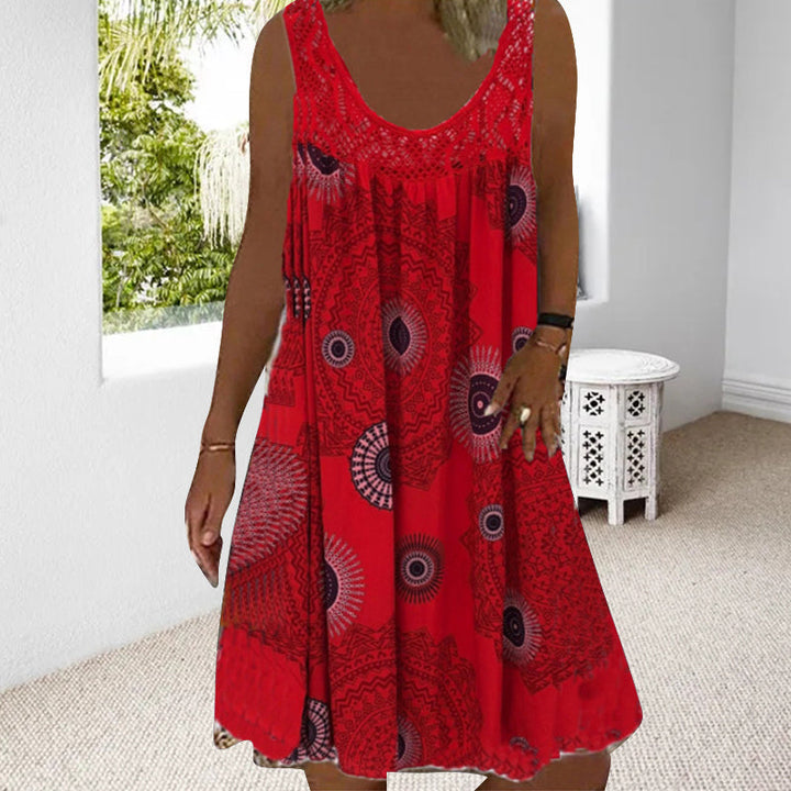 Paduch – Printed Sleeveless Summer Dress for Casual Wear