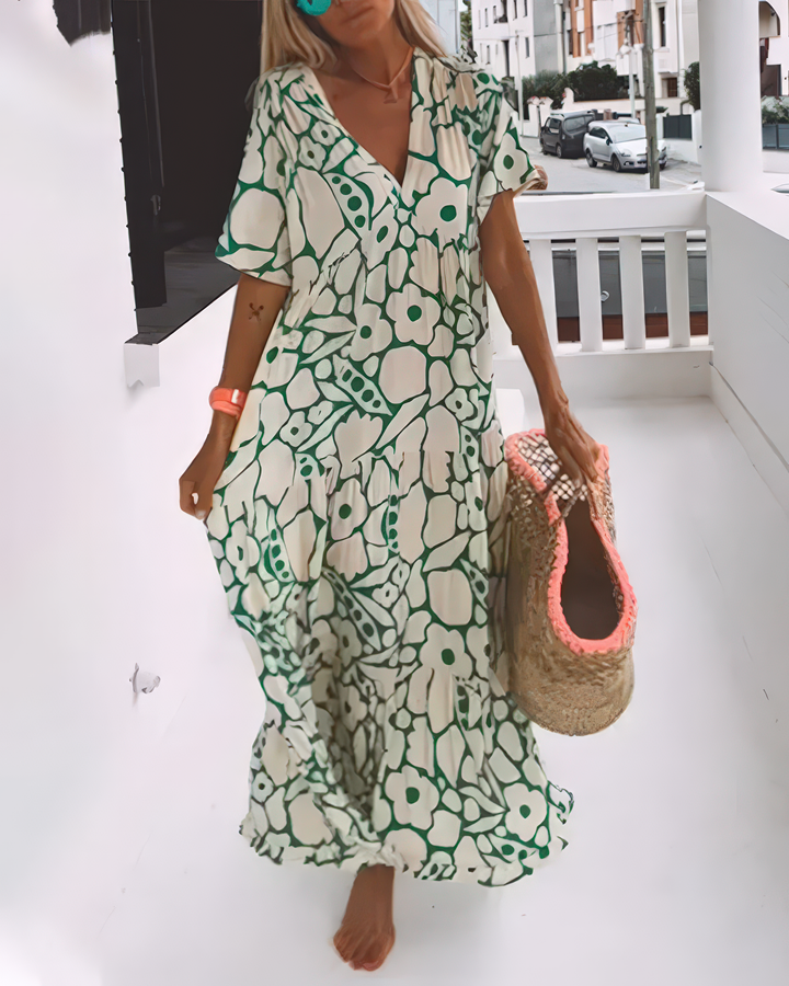 ZOÉ™ | Printed V-Neck Light Dress