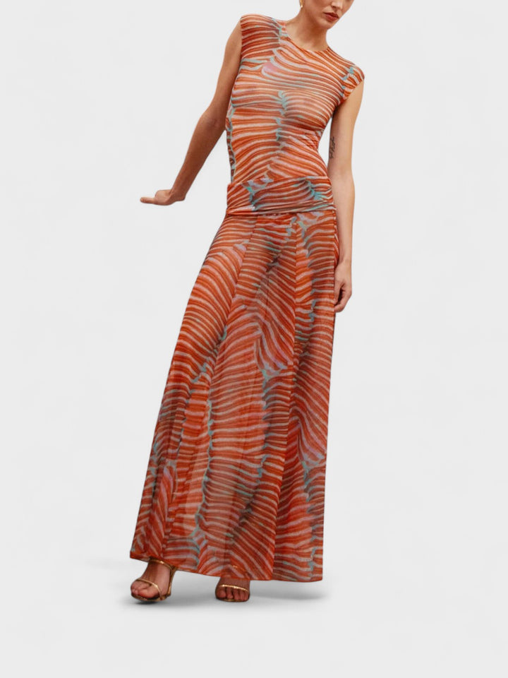 EBBA | Wavy Glowing Mesh Bodysuit