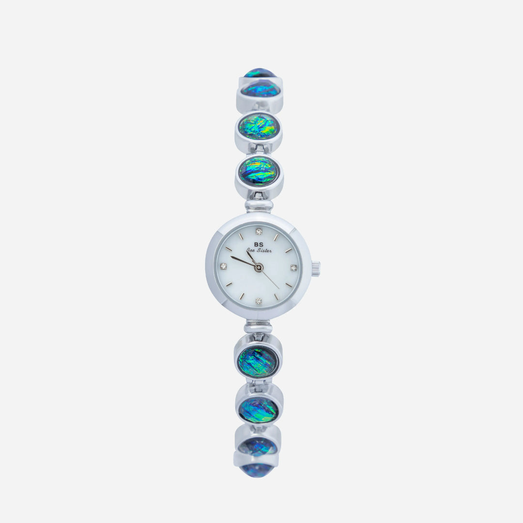 Nyra™ | Chic Bohemian Timepiece Adorned with Golden Pearls