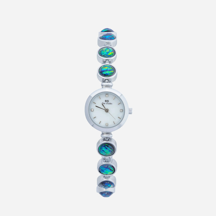 Nyra™ | Chic Bohemian Timepiece Adorned with Golden Pearls