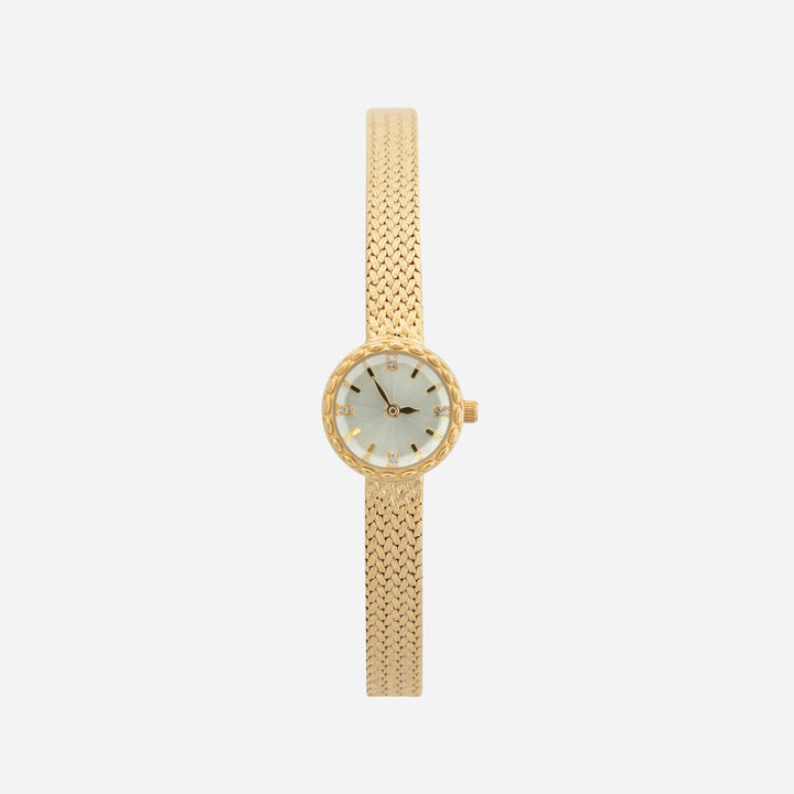 Tyla™ | Sophisticated Gold Round Dial Watch