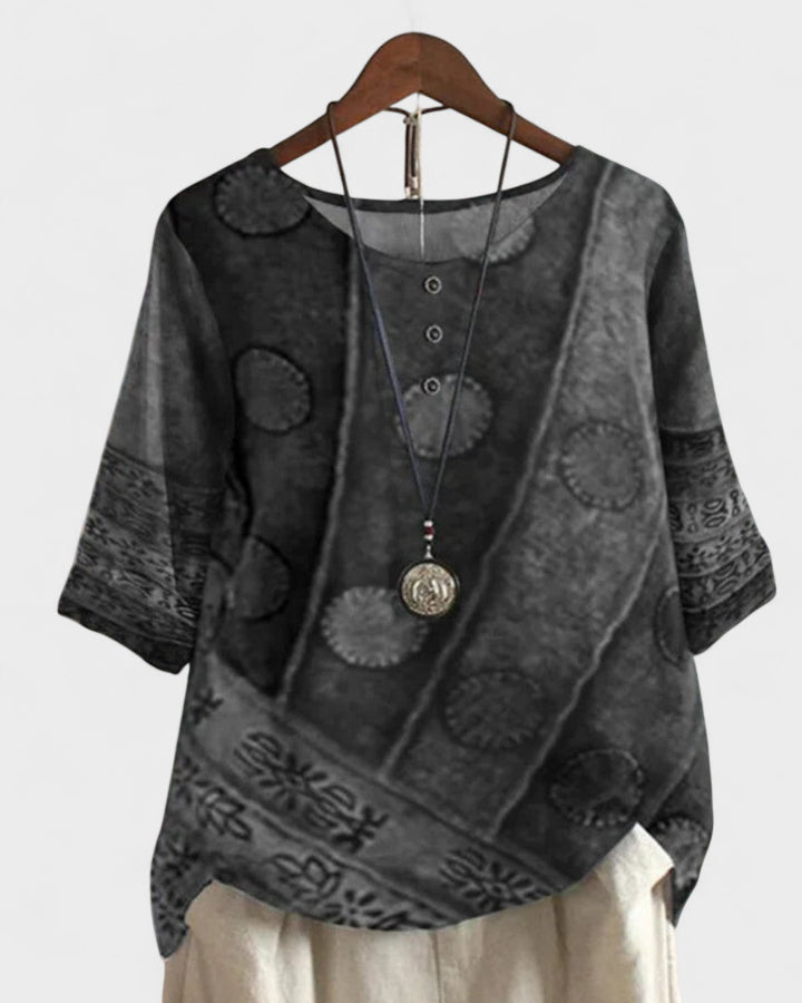 ANDREA | Bohemian-colored top