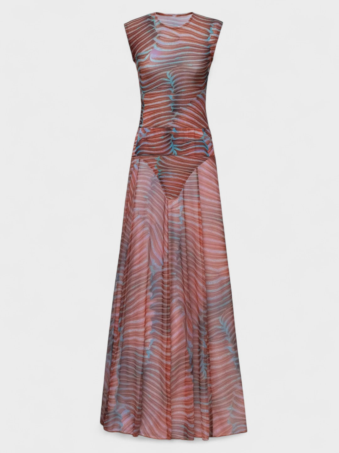 EBBA | Wavy Glowing Mesh Bodysuit