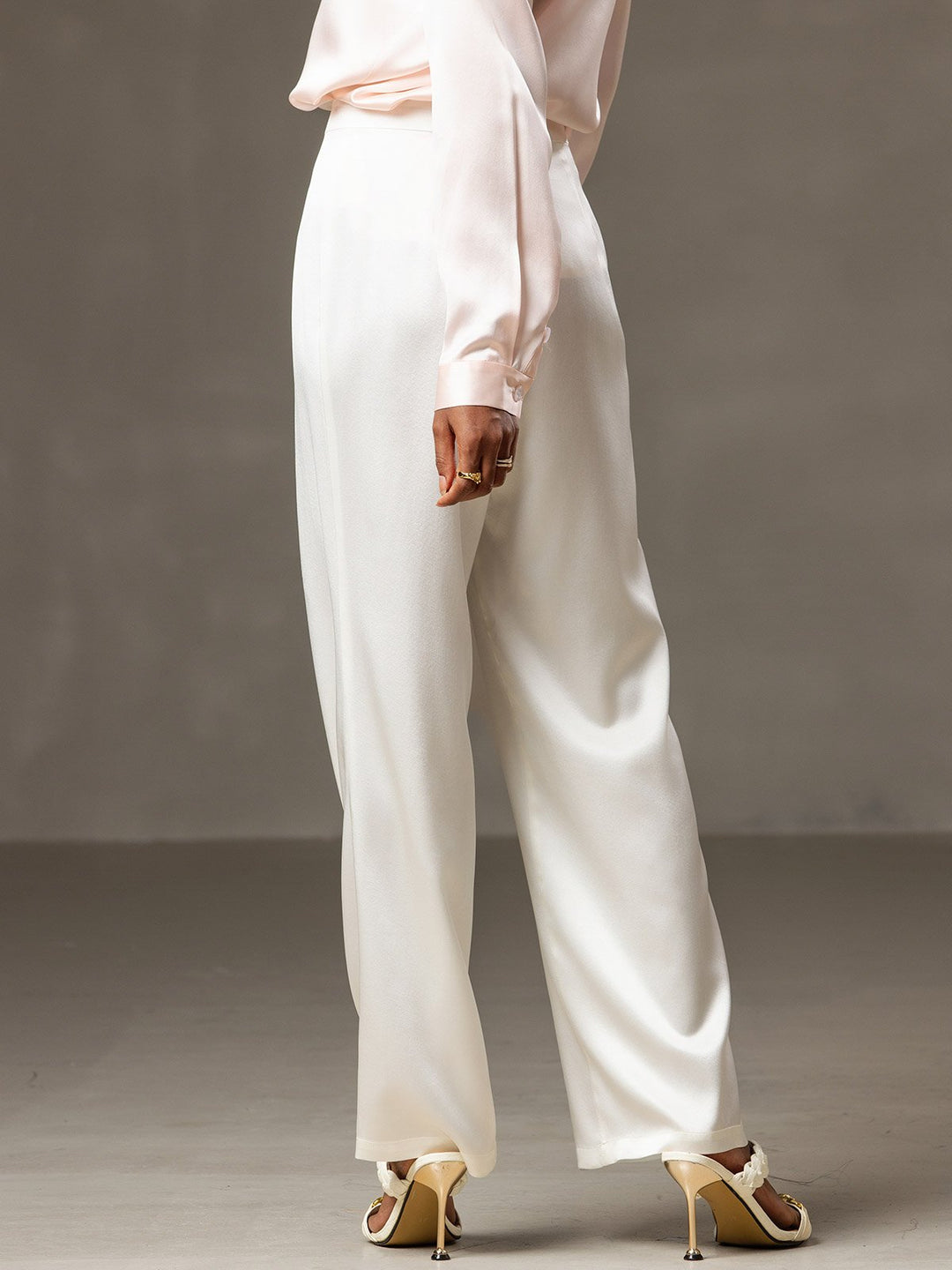 19 Momme Relaxed Silk Wide-Leg Trousers